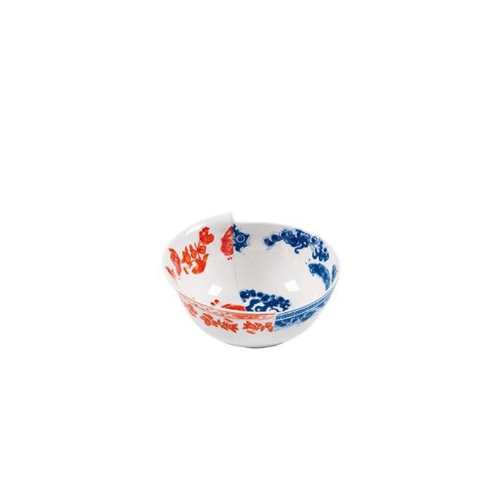 Bol híbrido mediano Azul y rojo de Seletti