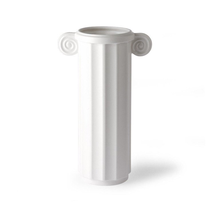 White ceramic vase greek C, HKliving