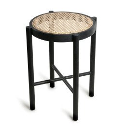 Retro webbing stool black HKLiving