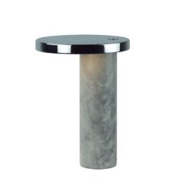 Lámpara de sobremesa Led, Mármol y metal