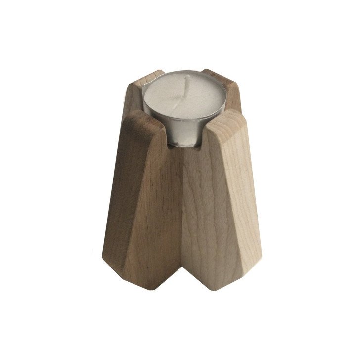 Porta velas NORDIK madera FRESNO/ NOGAL