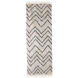 Alfombra cotton zigzag runner (75x220), HKLiving