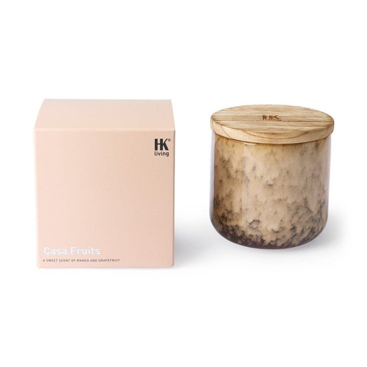 Ceramic scented candle: casa fruits, HKLiving