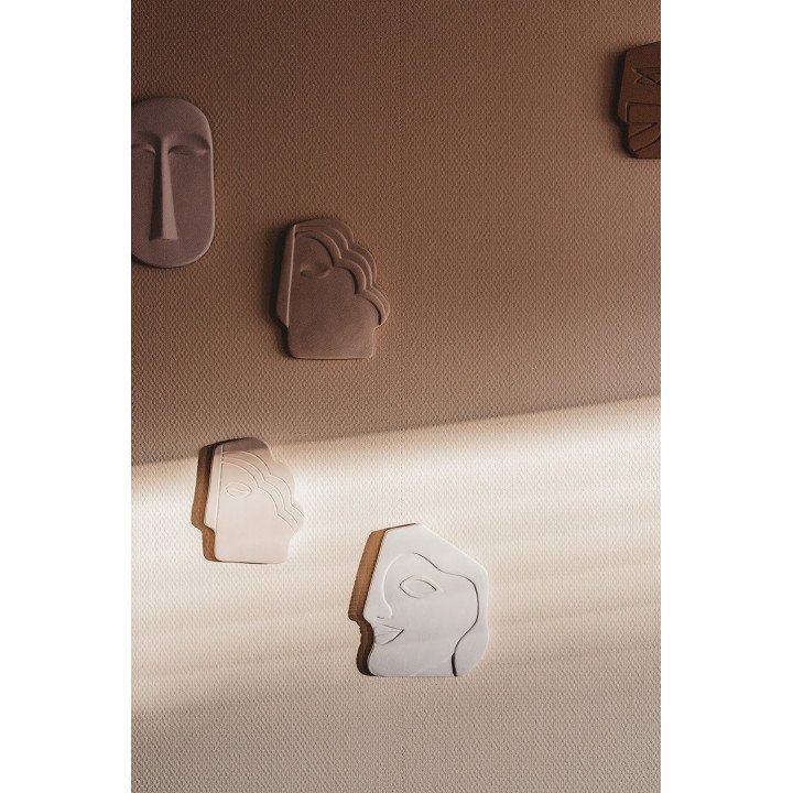 Máscara / Adorno de pared S shiny Taupe, HK Living