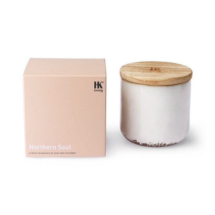 VELA ceramic scented candle: northern soul, HKLiving