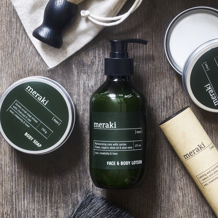 Jabón exfoliante corporal, MERAKI MEN