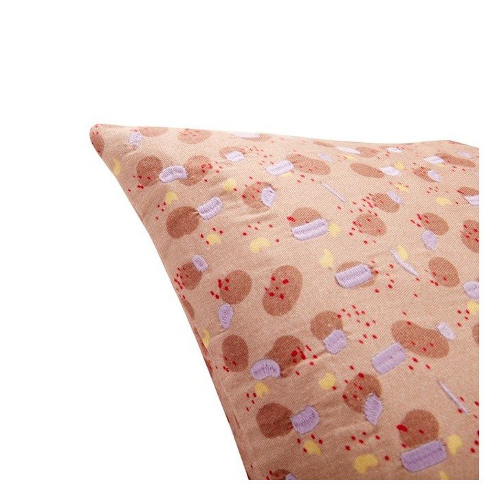 Cojín estampado/bordado 50x50, Húbsch