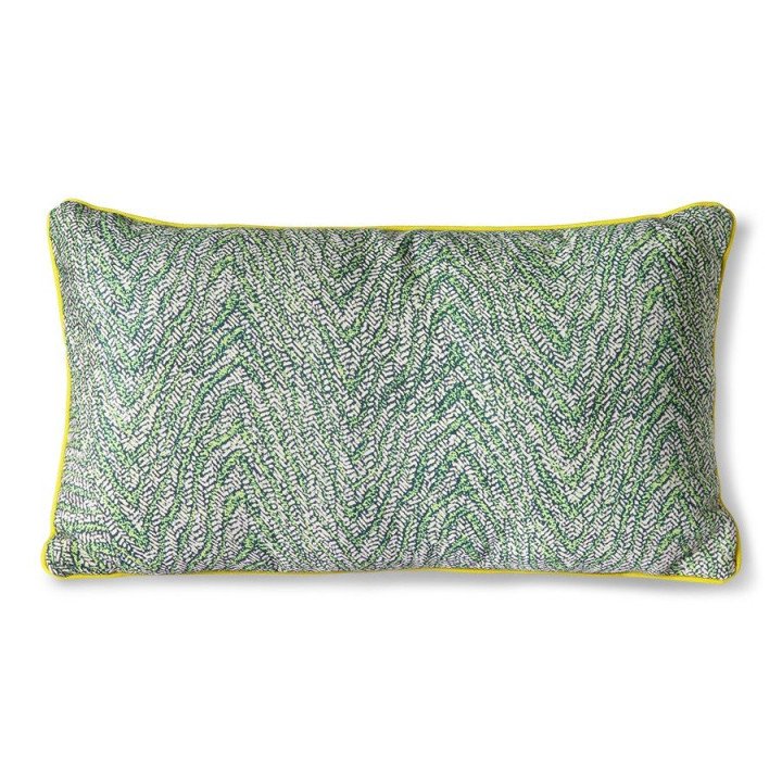 Doris for hkliving: printed cushion green (35x60)