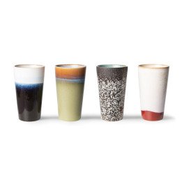70S CERAMICS: LATTE MUGS, ANTARES (SET OF 4)