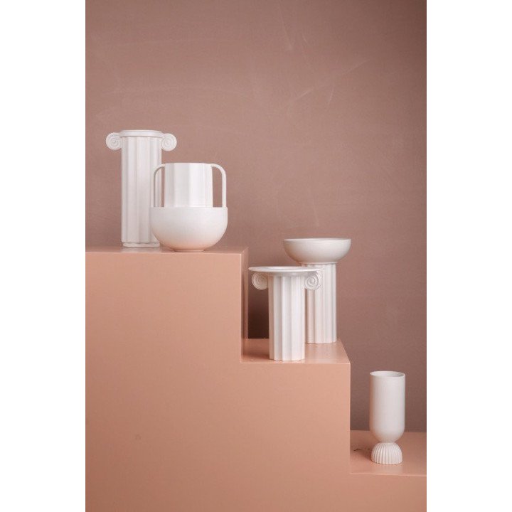 White ceramic vase greek C, HKliving