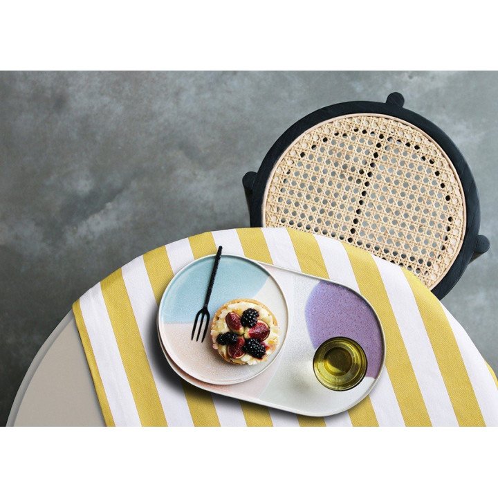 Retro webbing stool black HKLiving