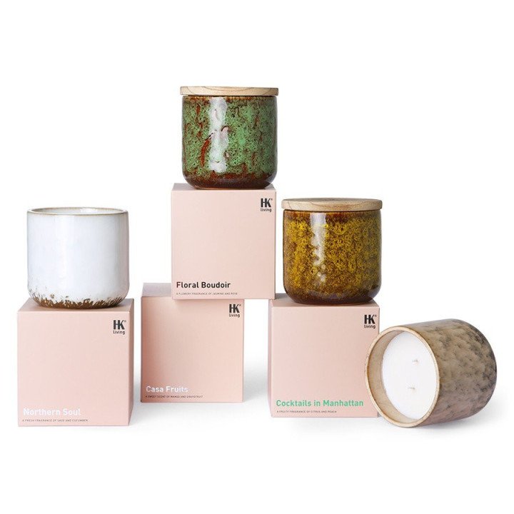 Ceramic scented candle: cocktails in Manhattan, HKLiving