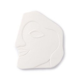 Máscara / Adorno de pared Face L Blanco mate