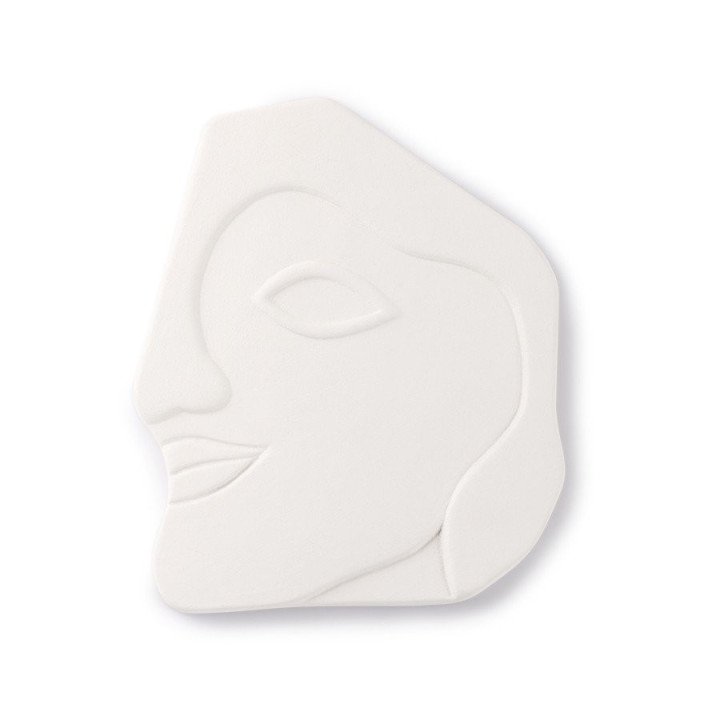 Máscara / Adorno de pared Face L Blanco mate