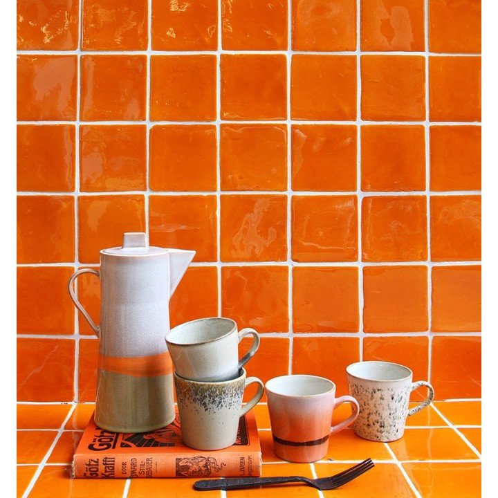 70s ceramics: americano mugs (set of 4), HKLiving