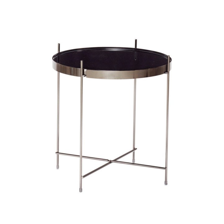 Mesa de centro de metal y espejo