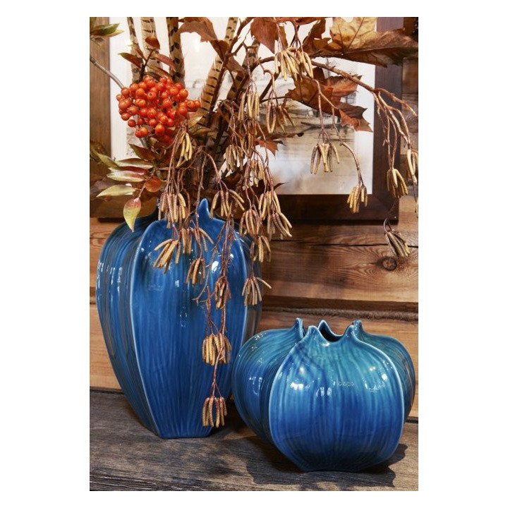 Florero Azul orgánico (pequeño)
