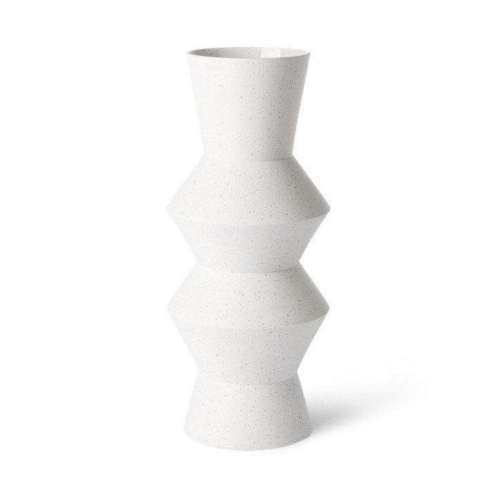 Speckled clay vase angular L, HKLiving