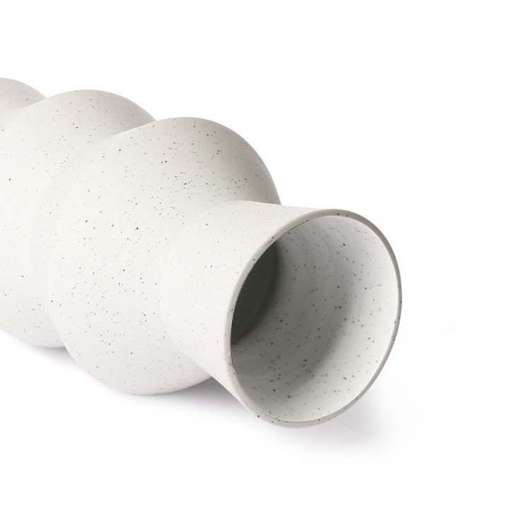 Speckled clay vase angular L, HKLiving