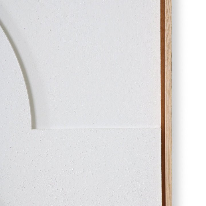 FRAMED RELIEF ART PANEL WHITE A EXTRA LARGE, HKliving