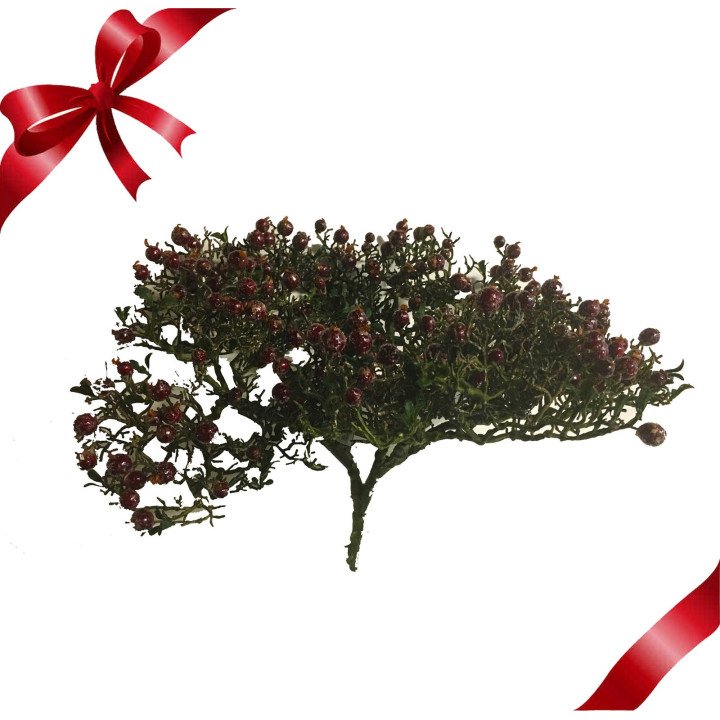 Rama de bayas rojas Navidad