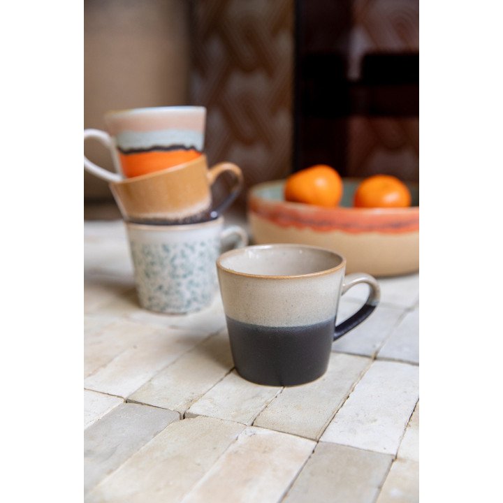 70s ceramics: cappuccino mug Rock Hkliving