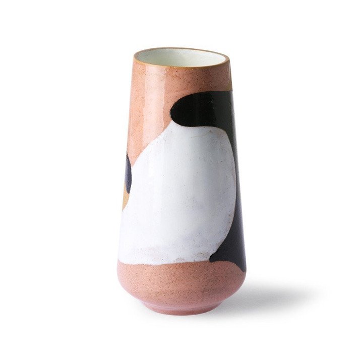 Jarrón Hand painted ceramic flower vase, HKLiving