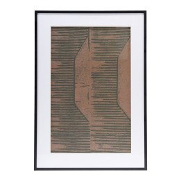 Illustration w. frame, FIELDS II, red/brown, House Doctor