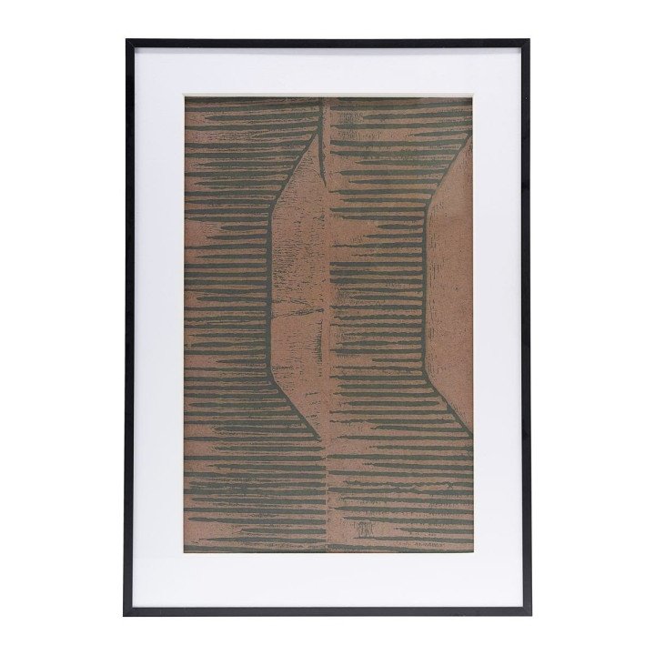 Illustration w. frame, FIELDS II, red/brown, House Doctor