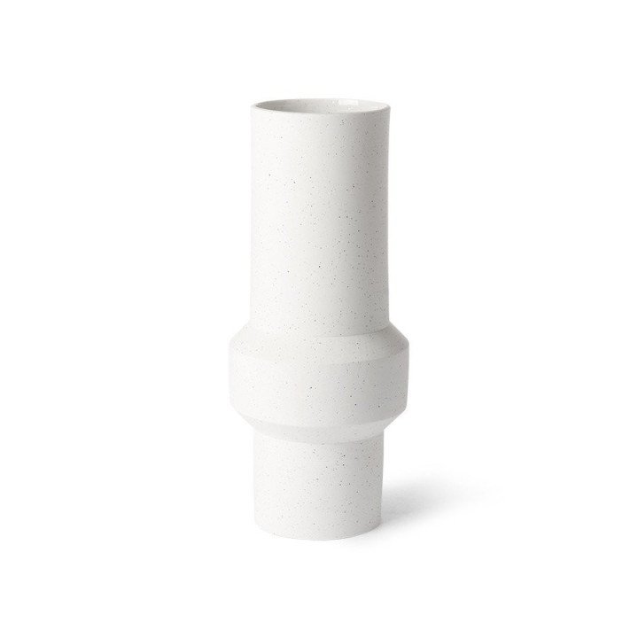 Speckled clay vase straight M, HKLiving